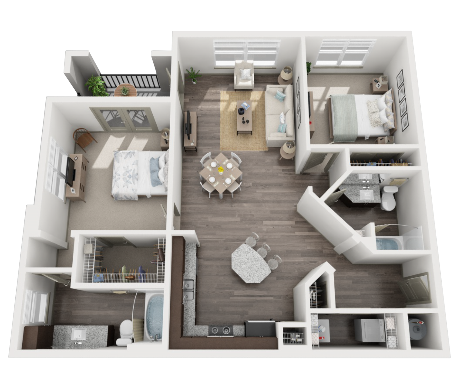 B2 Floor Plan - Conroe Apartments Floor Plan B2 Floor Plan - Conroe Apartments Floor Plan